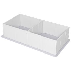 Whelping Box for Dogs and Puppies w/ Waterproof Pee Pad & Adjustable Door for Medium, Small Dogs, 77" x 38" x 19"